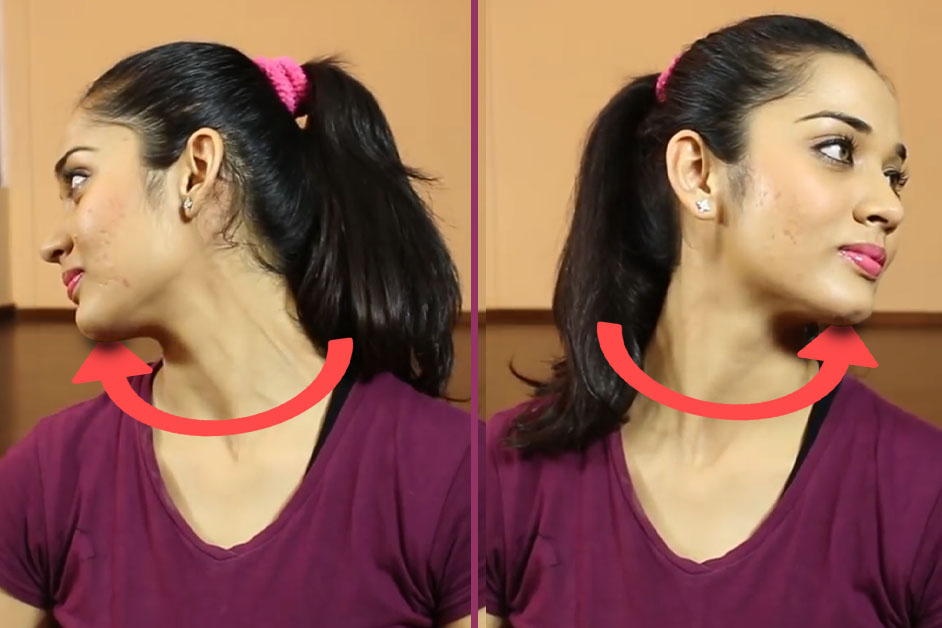 Neck rolls - Exercise For Rid Double Chin