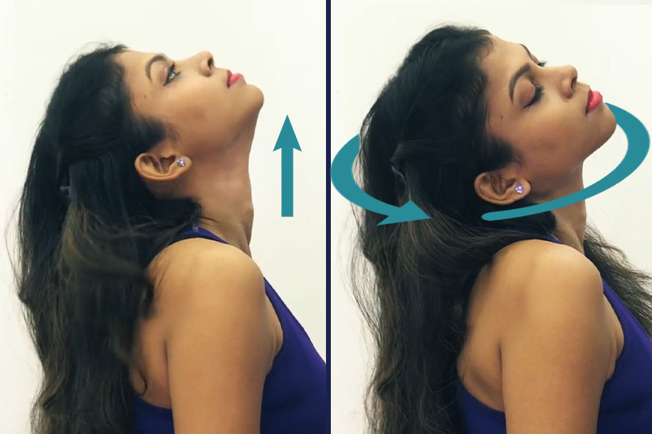 Neck stretching - Exercise For Rid Double Chin