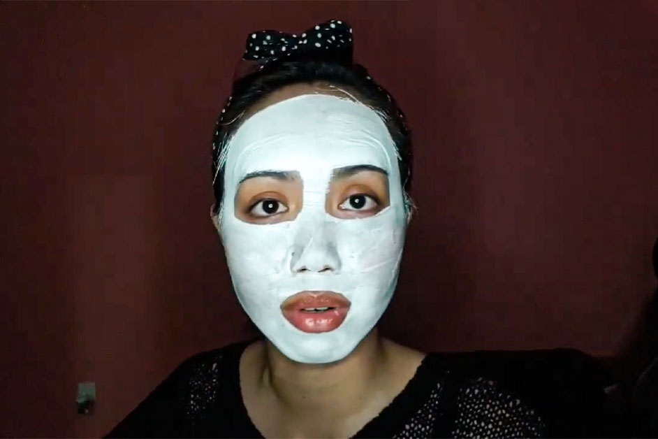 Masks are made with kaolin clay